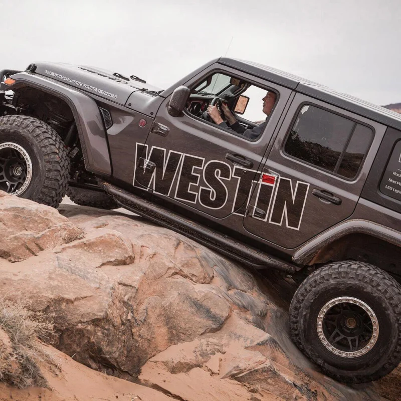Westin Triple Tube Rock Rail Running Boards Textured Black Finish Model 42-6025 - Image 6