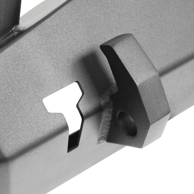 Westin WJ2 Stubby Front Bumper w/Bull Bar Steel Textured Black Model 59-80075 - Image 6