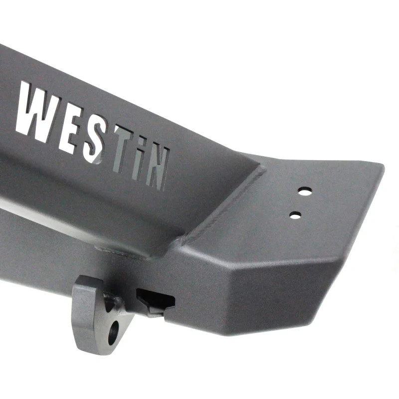 Westin WJ2 Stubby Front Bumper With LED Light Bar Mount Textured Black Steel Model 59-80085 - Image 15