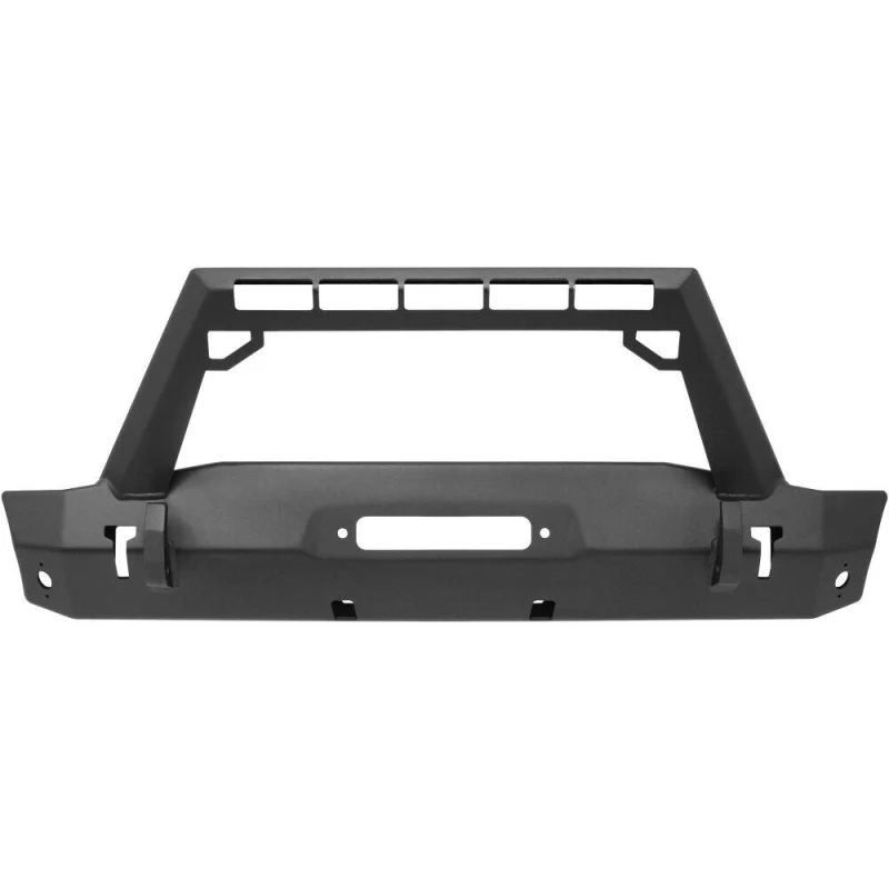 Westin WJ2 Stubby Front Bumper With LED Light Bar Mount Textured Black Steel Model 59-80085 - Image 3